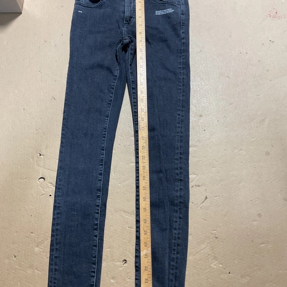 Off-White C/O Virgil Abloh "Main Label" Black Jean Size-25-red Tag T